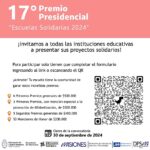 Premio presidencial “Escuelas Solidarias”: Hasta el lunes se reciben propuestas