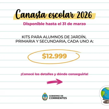 El Gobierno anunció Canasta Escolar con importantes descuentos: Kits de útiles por $12.999