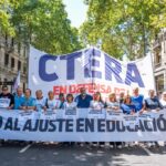 Movilización de Ctera con alto acatamiento al paro nacional