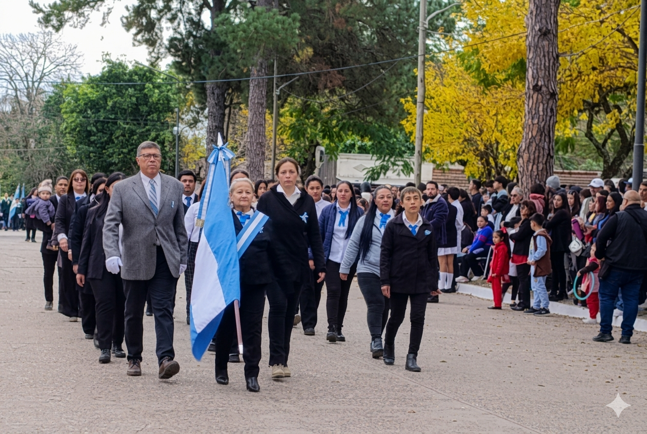 El Centro de San Roque participó del acto por la Revolución de Mayo
