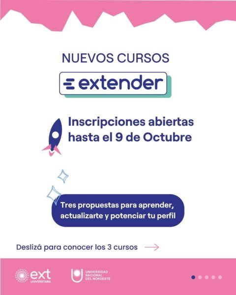 Cursos Extender: inscripción abierta para cursos de logística y marketing digital