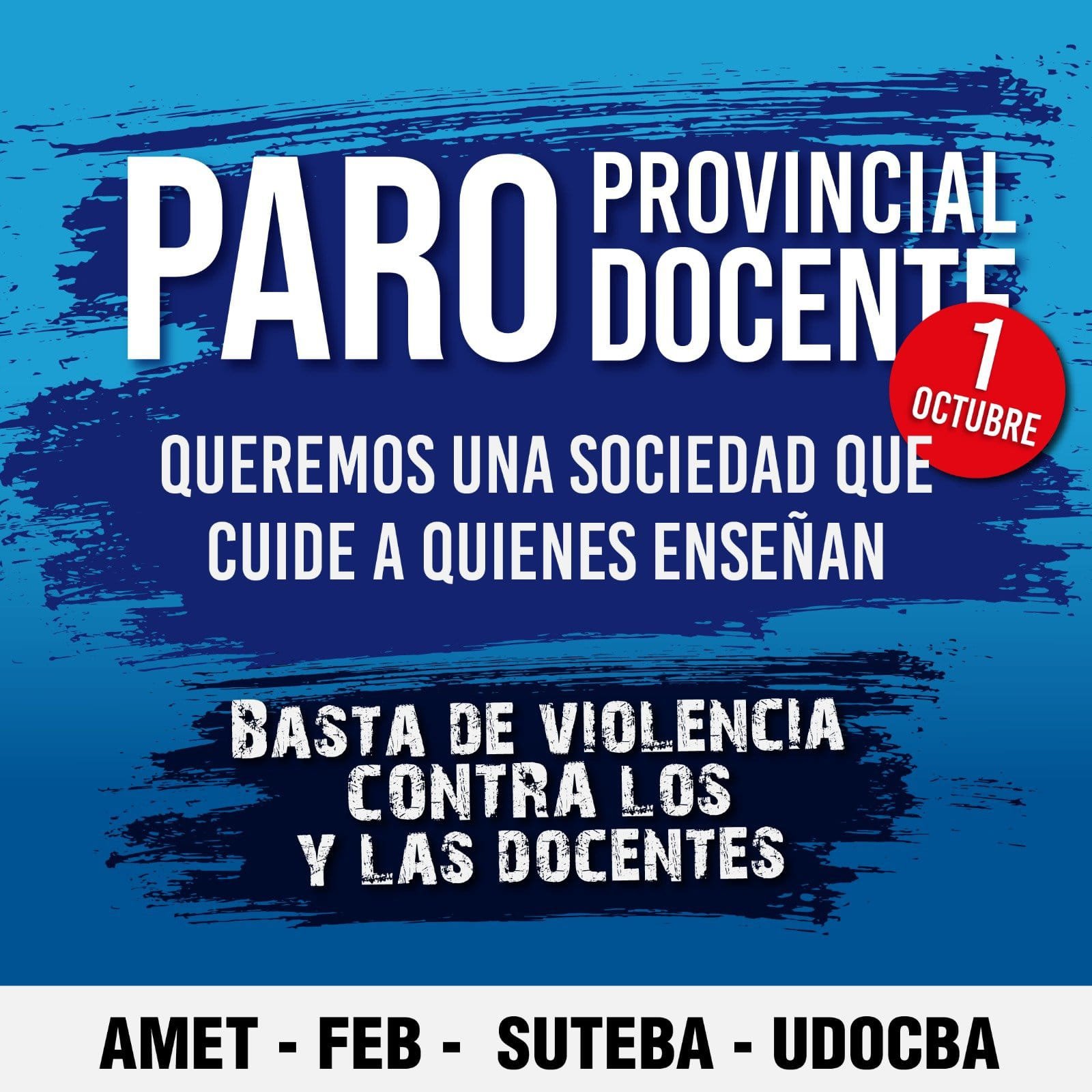 Paro de docentes en PBA: protestan por la “violencia” contra los maestros