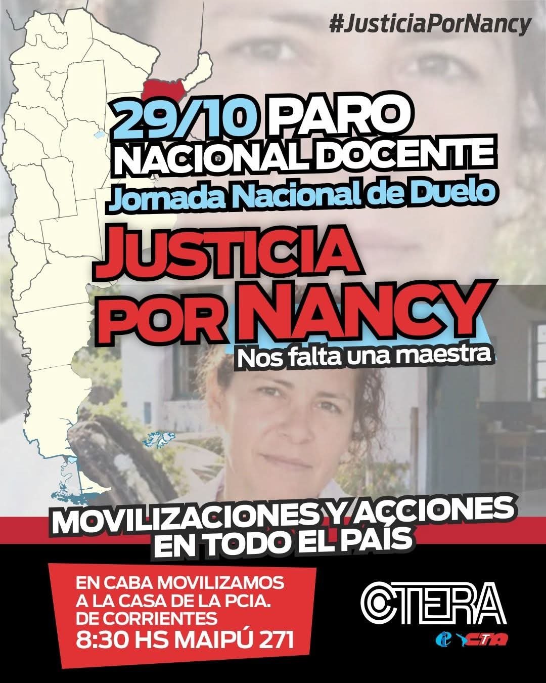 CTERA convoca al paro nacional y movilizaciones en todo el país